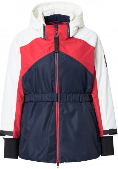 Ulla Popken Performance Peplum Ski Jacket Navy - Jakker - 