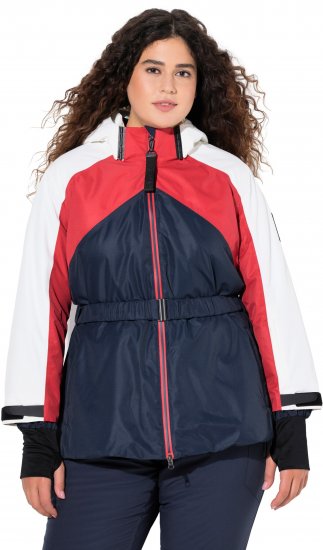 Ulla Popken Performance Peplum Ski Jacket Navy - Jakker - 