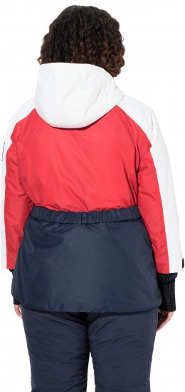 Ulla Popken Performance Peplum Ski Jacket Navy - Jakker - 