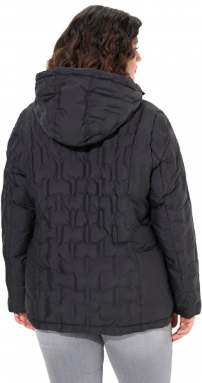 Ulla Popken HYPRAR Channel Quilted Jacket Black - Jakker - 
