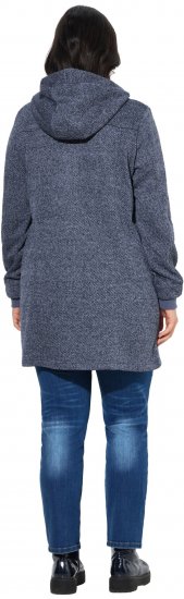 Ulla Popken Knit Fleece-Lined Jacket Navy - Jakker - 