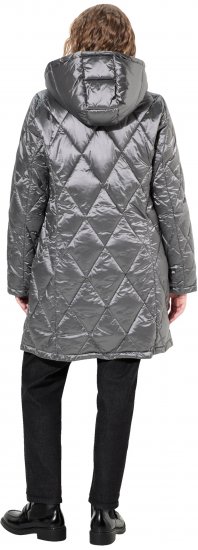 Ulla Popken HYPRAR Diamond Quilted Jacket Silver - Jakker - 