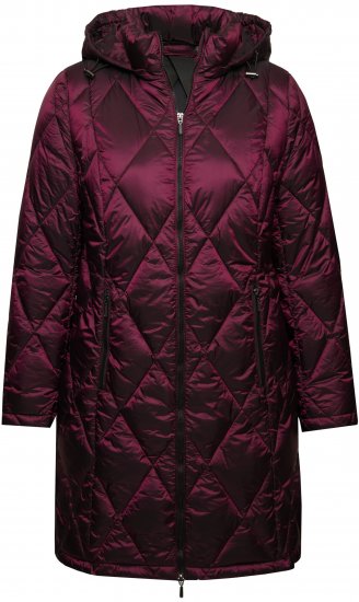 Ulla Popken HYPRAR Diamond Quilted Jacket Carmine Red - Jakker - 