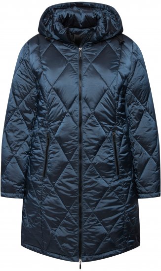 Ulla Popken HYPRAR Diamond Quilted Jacket Teal - Jakker - 