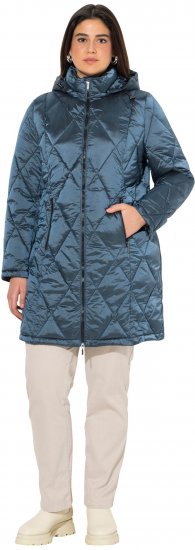 Ulla Popken HYPRAR Diamond Quilted Jacket Teal - Jakker - 