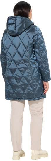 Ulla Popken HYPRAR Diamond Quilted Jacket Teal - Jakker - 