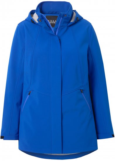 Ulla Popken HYPRAR Triple Function Longline Softshell Jacket Peacock Blue - Jakker - 
