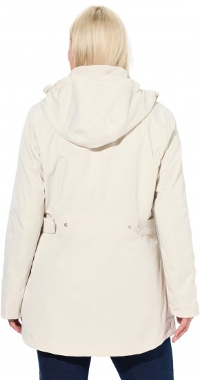 Ulla Popken Long Triple Function Softshell Jacket Natural White - Jakker - 