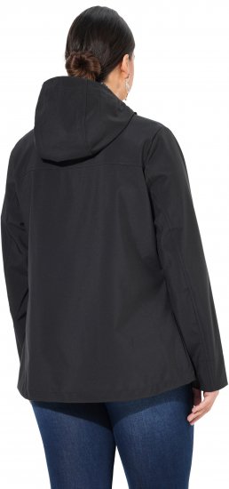 Ulla Popken HYPRAR Toggle Button Microfleece Lined Jacket Black - Jakker - 