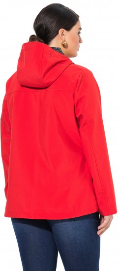 Ulla Popken HYPRAR Toggle Button Microfleece Lined Jacket Salsa Red - Jakker - 