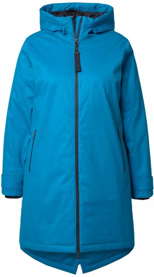 Ulla Popken HYPRAR Triple-Function Longline Jacket Turquoise - Jakker - 