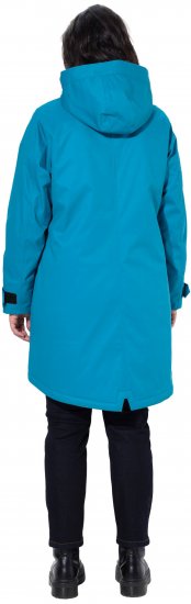 Ulla Popken HYPRAR Triple-Function Longline Jacket Turquoise - Jakker - 