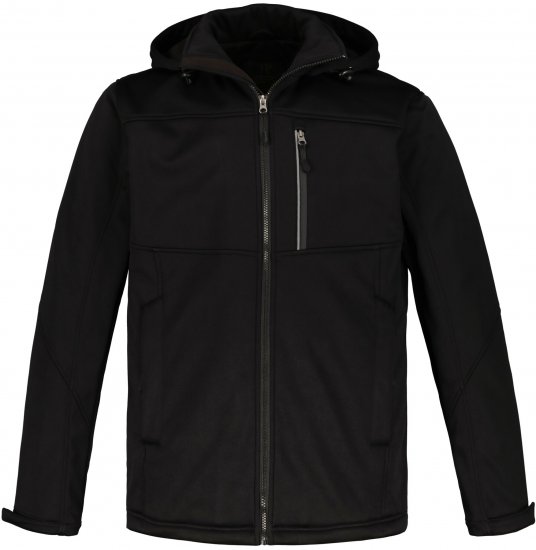 JP1880 Softshell Wind and Water Resistant Jacket Black TALL - TALL jakker - 