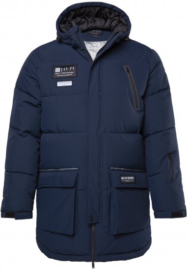 JAY-PI Warm Quilted Parka Dual Function, Wind and Water Repellant Navy - Jakker - Store jakker - 2XL-12XL