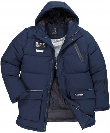 JAY-PI Warm Quilted Parka Dual Function, Wind and Water Repellant Navy - Jakker - Store jakker - 2XL-12XL