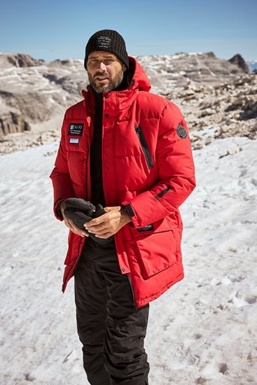 JAY-PI Warm Quilted Parka Dual Function Windproof and Water Repellent Red - Jakker - Store jakker - 2XL-12XL