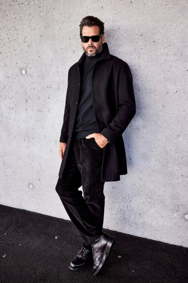 JP1880 Coat Wool Blend Water Repellent Black - Jakker - Store jakker - 2XL-12XL