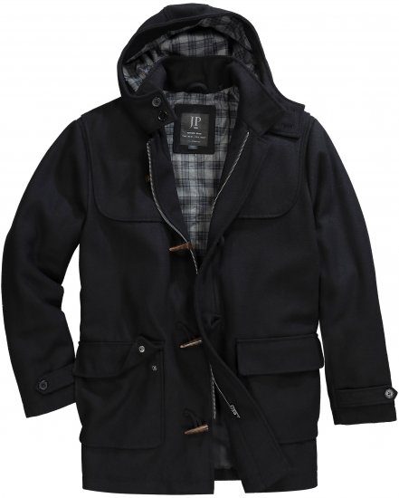 JP1880 Dufflecoat Water-repellent Black - Jakker - Store jakker - 2XL-12XL