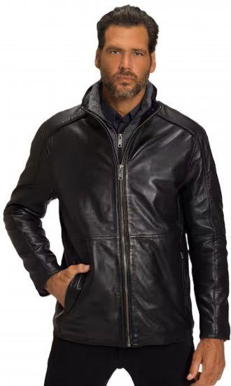 JP1880 Jacket Nappa Lamb Leather Black - Jakker - Store jakker - 2XL-12XL