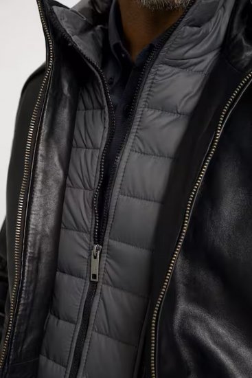 JP1880 Jacket Nappa Lamb Leather Black - Jakker - Store jakker - 2XL-12XL