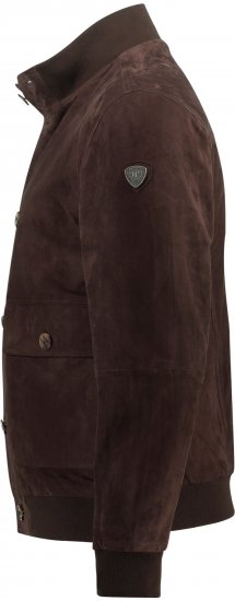 JP1880 Leather Jacket Goat Suede Espresso Brown - Jakker - Store jakker - 2XL-12XL
