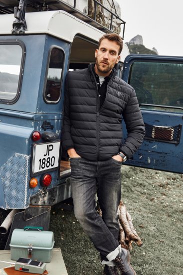 JP1880 Jacket Quilted Stand-up Collar Black - Jakker - Store jakker - 2XL-12XL