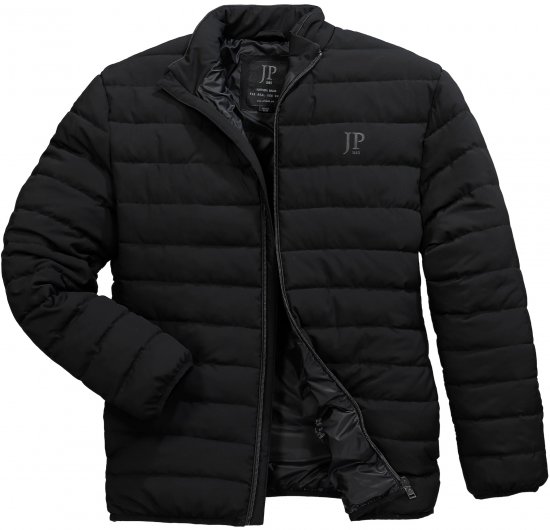 JP1880 Jacket Quilted Stand-up Collar Black - Jakker - Store jakker - 2XL-12XL
