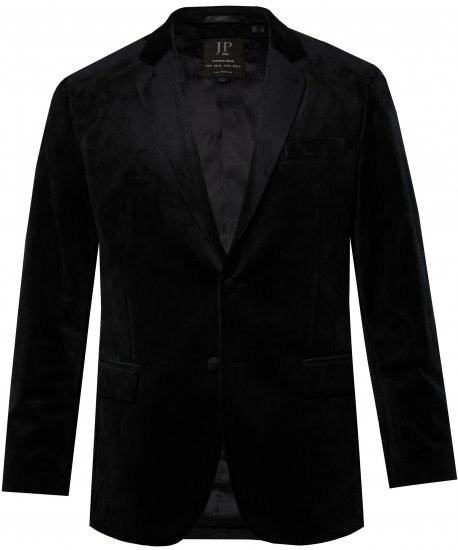 JP1880 Jacket Velvet Business Smoking Black - Dresser og blazere - Dresser i store størrelser