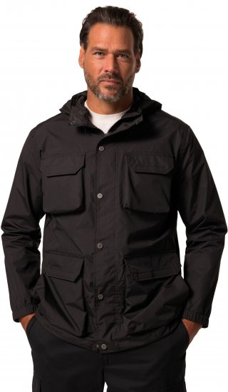 Jay-Pi Jacket Technical Weatherproof Stomach Fit Black - Jakker - Store jakker - 2XL-12XL