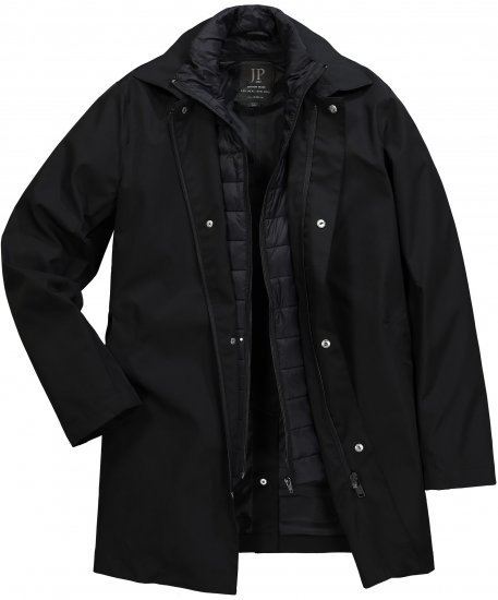 JP1880 Business Coat Zip-out Panel Black - Jakker - Store jakker - 2XL-12XL