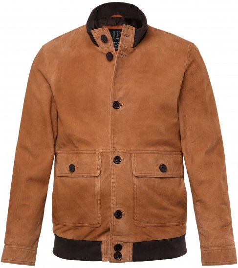 JP1880 Jacket Leather Lamb Nappa Brown - Jakker - Store jakker - 2XL-12XL