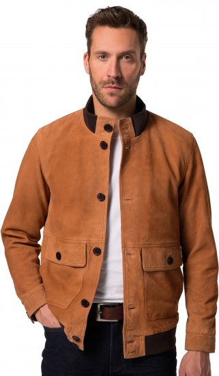 JP1880 Jacket Leather Lamb Nappa Brown - Jakker - Store jakker - 2XL-12XL