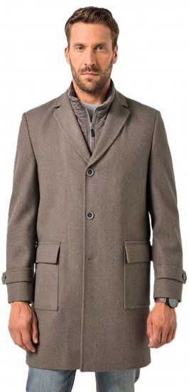 JP1880 Coat Flexnamic Quilted Insert Grey TALL - TALL jakker - 