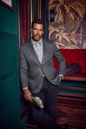 JP1880 Jacket Business Donegal Graphite Grey - Jakker - Store jakker - 2XL-12XL