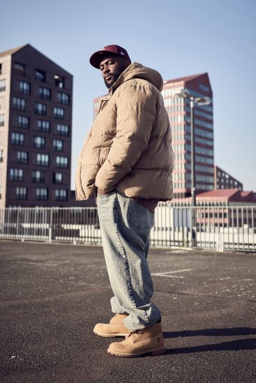 STHUGE Jacket Puffer With Warm Quilting Beige - Jakker - Store jakker - 2XL-12XL