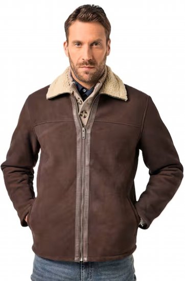 JP1880 Leather Jacket Genuine Lamb Nappa - Jakker - Store jakker - 2XL-12XL