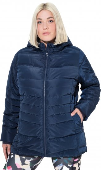 Ulla Popken Quilted Water Repellent Jacket Navy Blue - Jakker & Kåper - Jakker og kåper for alle størrelser