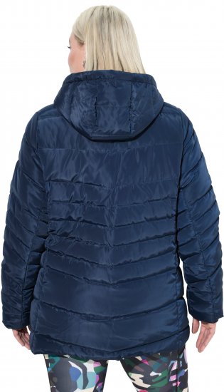 Ulla Popken Quilted Water Repellent Jacket Navy Blue - Jakker & Kåper - Jakker og kåper for alle størrelser