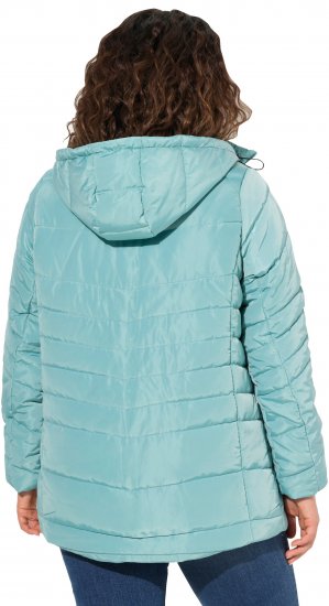 Ulla Popken Quilted Water Repellent Jacket Soft Turquoise - Jakker - 