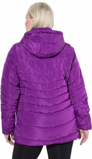 Ulla Popken Quilted Water Repellent Jacket Dark Purple - Jakker - 