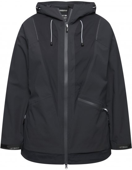 Ulla Popken Functional Reflective Waterproof Jacket Black - Jakker - 