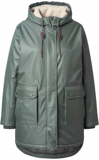 Ulla Popken HYPRAR Fleece Lined Jacket Grey - Jakker - 