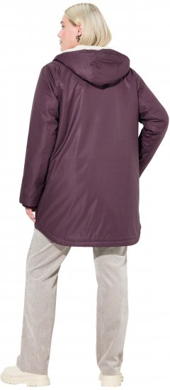 Ulla Popken HYPRAR Fleece Lined Jacket Dark Ruby - Jakker - 