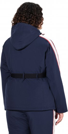Ulla Popken Triple Function Racing Stripe Jacket Navy - Jakker - 