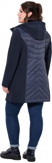 Ulla Popken HYPRAR Softshell Long Cut Jacket Navy - Jakker - 