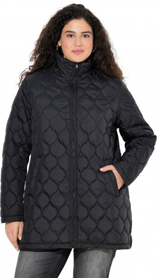 Ulla Popken HYPRAR Water-Repellent Quilted Jacket Black - Jakker - 