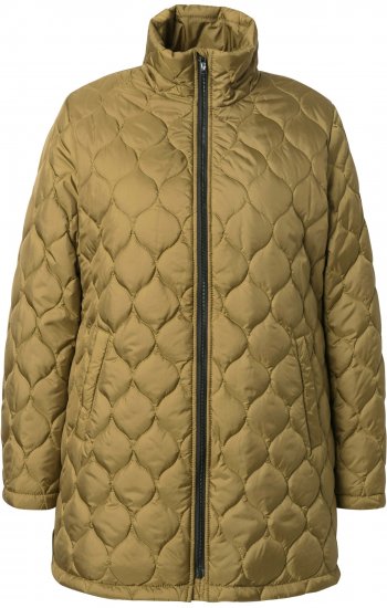 Ulla Popken HYPRAR Water-Repellent Quilted Jacket Dark Mustard Yellow - Jakker - 