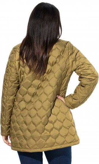 Ulla Popken HYPRAR Water-Repellent Quilted Jacket Dark Mustard Yellow - Jakker - 