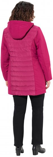 Ulla Popken HYPRAR Mixed Texture Water-Repellent Jacket Ruby - Jakker - 