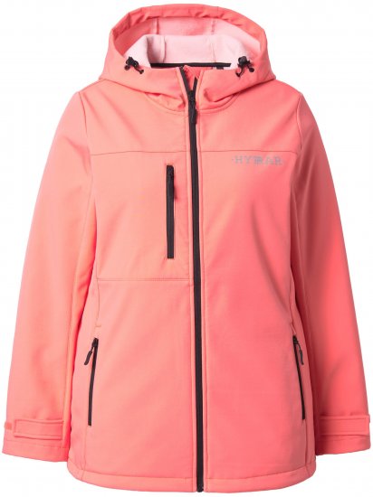 Ulla Popken HYPRAR Softshell Fleece Lined Jacket Coral - Jakker - 